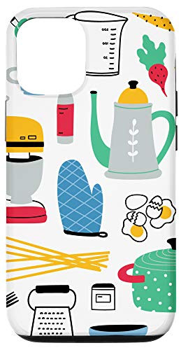 iPhone 12/12 Pro Kitchen Cooking And Baking Pattern For Foodies Chef Baker Case