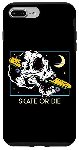 iPhone 7 Plus/8 Plus Skateboard Skull Skateboarding Retro Skater Skate Rad Grunge Case