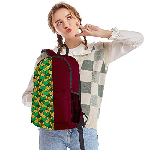 HANDAFA Unisex Manga School Bag Cosplay Daypack Anime Demon Slayer Backpack-Sabito- HANDAFA Unisex Manga School Bag Cosplay Daypack Anime Demon Slayer Backpack-Sabito-