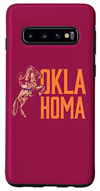 Galaxy S10 Oklahoma Retro Roping Cowboy Vintage Graphic Case Galaxy S10 Oklahoma Retro Roping Cowboy Vintage Graphic Case