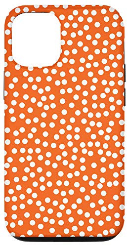 iPhone 12/12 Pro Boho Baby Polka Dot Rockabilly Cute Orange Polkadot Case