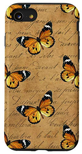iPhone SE -2020- / 7 / 8 Orange Butterfly Case