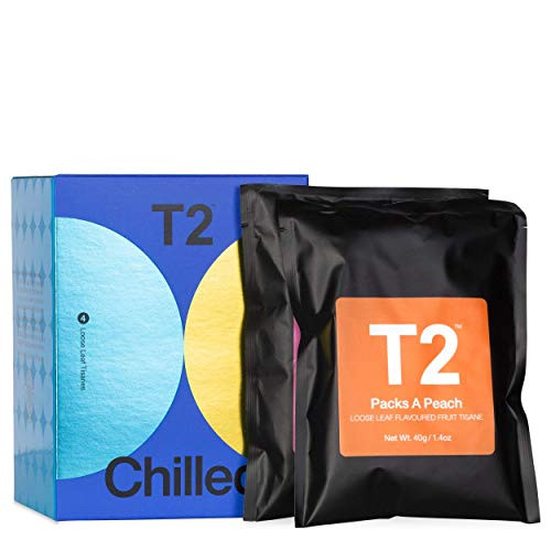 T2 Tea Chilled Iced Tea Gift Pack- 4 Loose Leaf Fruit Tisanes Sachets- Fruit Tea- 5.3 Ounce