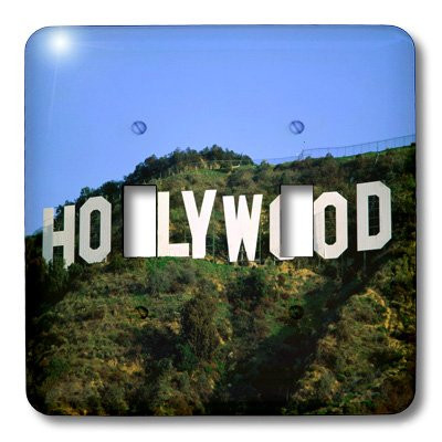 3dRose LLC lsp_101719_2 Famous Sign In The Hollywood Hills Double Toggle Switch