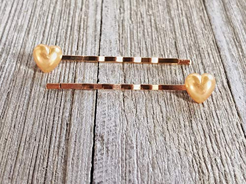 Orange Heart Hair Pins- Valentines Day Bobby Pin- Womens Hair Pin- Cute Hair Pin- Decorative Hair Pin- Pearl Heart Bobby Pin- Girls Hair Pin Orange Heart Hair Pins- Valentines Day Bobby Pin- Womens Hair Pin- Cute Hair Pin- Decorative Hair Pin- Pearl Heart Bobby Pin- Girls Hair Pin