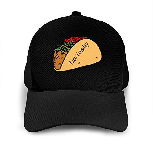 Classic Baseball Cap Taco Tuesday Men Women Golf Hats Adjustable Plain Cap Black Classic Baseball Cap Taco Tuesday Men Women Golf Hats Adjustable Plain Cap Black