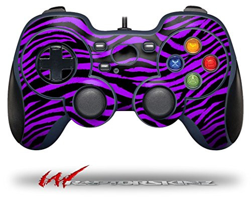 Purple Zebra - Decal Style Skin fits Logitech F310 Gamepad Controller -CONTROLLER SOLD SEPARATELY-