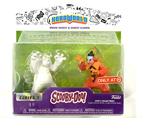 Hero World Scooby Series 5 Snow Ghost  and  Ghost Clown Vinyl Figures -Target Exclusive-