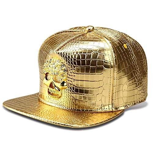 Skull hat Snapback Flat Bill Hip Hop Hats hat Baseball Cap Trucker hat Gold Skull hat Snapback Flat Bill Hip Hop Hats hat Baseball Cap Trucker hat Gold