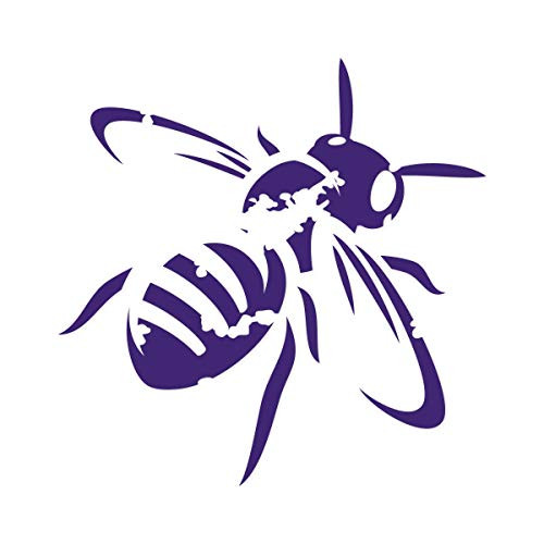 Milk Mug Designs Antique Honey Bee 12 inch Purple Vinyl Decal