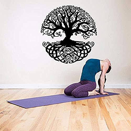 Vinyl Wall Sticker Removable Yoga Studio Wall Decal Home Design Wall Mural Tree Life Yoga Branch Yoga Art Vinyl Wall Papper in 57X59Cm Vinyl Wall Sticker Removable Yoga Studio Wall Decal Home Design Wall Mural Tree Life Yoga Branch Yoga Art Vinyl Wall Papper in 57X59Cm