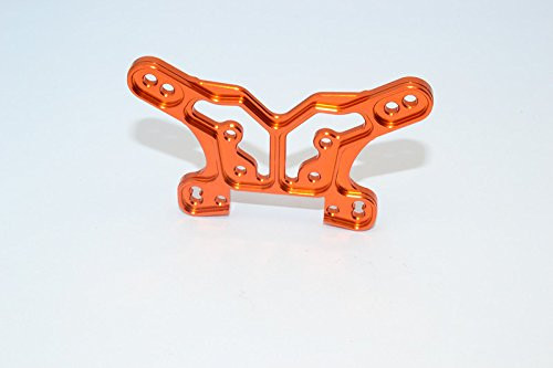 GPM Team Losi Mini 8ight  and  8ight-T Upgrade Parts Aluminum Rear Shock Tower -Thicker- - 1Pc Set Orange