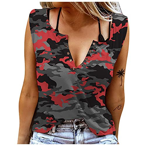 Women's Casual V Neck Short Sleeves Solid Chiffon Blouse Top Womens Tops and Blouses Womens Blouses and Tops for Work Womens Premium Shirts-1-Red-L-