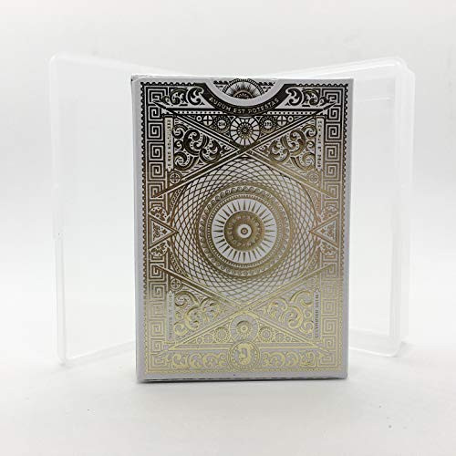 KOOMA White Aurelians Playing Cards  and  Clear Protective Playing Cards Case
