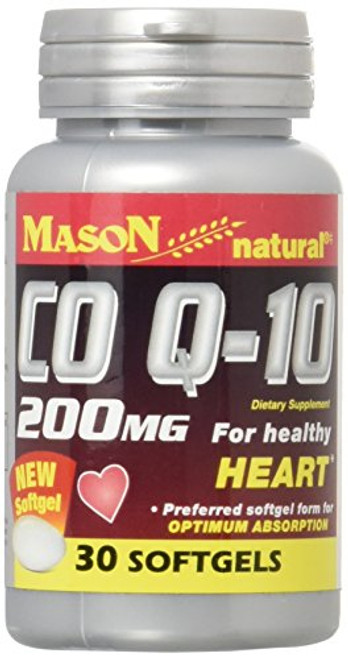 Mason Vitamins Q-10 Co-Enzyme Softgels- 200 mg- 30 Count Mason Vitamins Q-10 Co-Enzyme Softgels- 200 mg- 30 Count