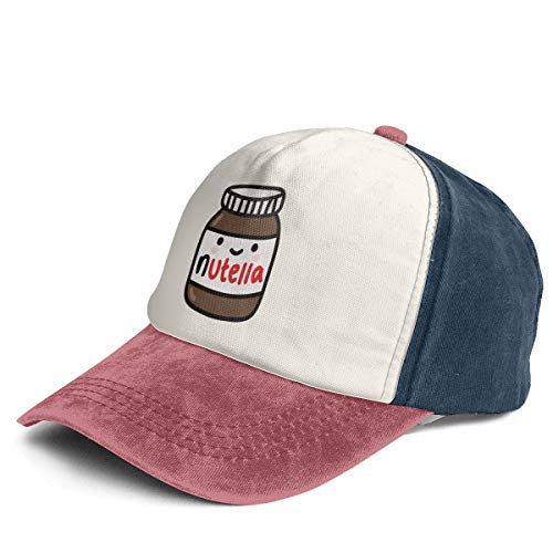 Liusgit Fondos Tumblr Nutella Men for Baseball Hat Adults Dad Trucker Youth Softball Cap Navy and Red