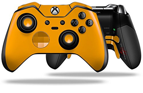 Solids Collection Orange - Decal Style Skin fits Microsoft XBOX One ELITE Wireless Controller -CONTROLLER NOT INCLUDED-