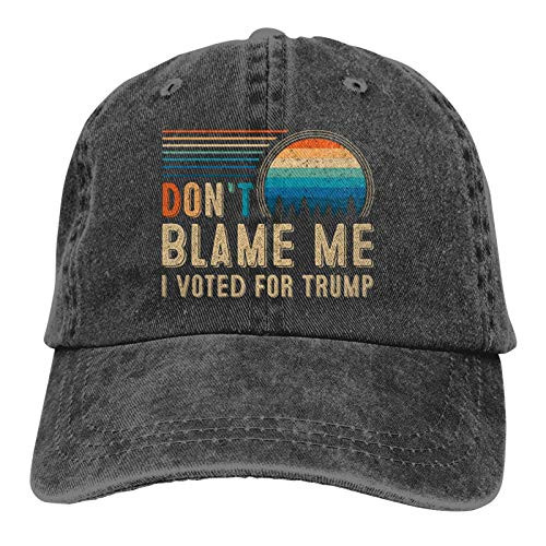 WMFF Dont Blame Me I Voted for Trump Baseball Caps Adult Adjustable Denim Cap