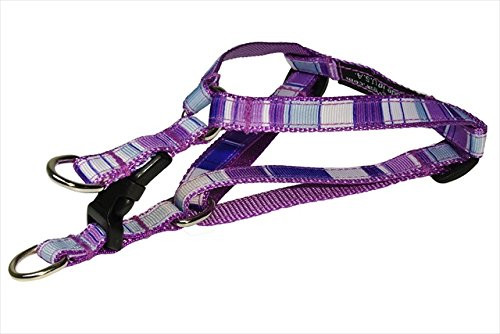FlyFree STRIPE-PURPLE-MULTI1-H Stripe Dog Harness44- Purple - Extra Small
