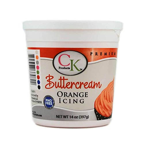 Orange Buttercream Icing PHO Free 14 Ounce