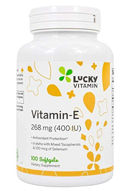 LuckyVitamin - Vitamin E 400 IU - 100 Softgels LuckyVitamin - Vitamin E 400 IU - 100 Softgels