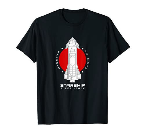 STARSHIP SN15 Mission to Mars Space Rocket X Raptor Launch T-Shirt