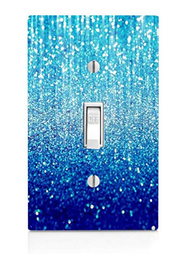 Blue Tones Ombre Mermaid Jumbo Single Toggle Light Switch Plate 3.31x5.6inch