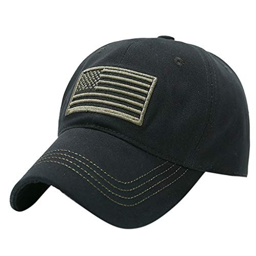Swyss Unisex Camouflage Casual Hat Trucker Special Tactical Operator Forces USA Flag Patch Baseball Cap-Black Swyss Unisex Camouflage Casual Hat Trucker Special Tactical Operator Forces USA Flag Patch Baseball Cap-Black