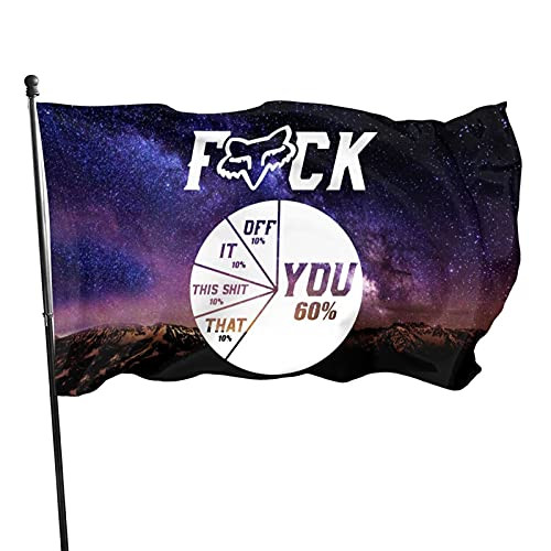 AIFRIS Fuck Pie Chart You 10 percent It 10 percent This Shit 10 percent That 10 percent Decorative Home Outdoor Flags 3 X 5 Ft Outdoor Flags Banner Breeze Flag