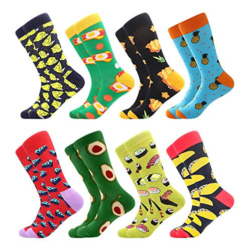 Men's Fun Dress Socks Novelty Colorful Funky Fancy Funny Patterned Crew Casual Crazy Socks for Men Father Men's Fun Dress Socks Novelty Colorful Funky Fancy Funny Patterned Crew Casual Crazy Socks for Men Father