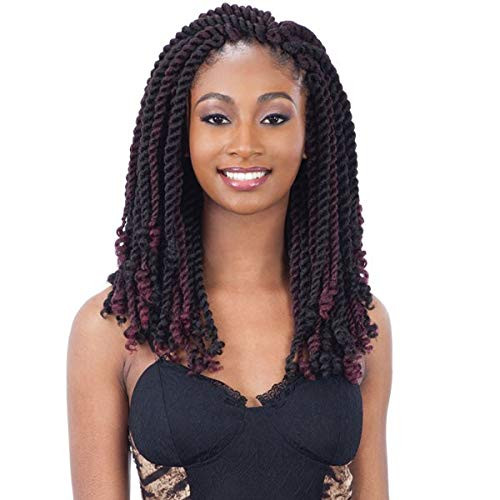 2X CHUNKY KINKY TWIST 12inch -1 Jet Black- - FreeTress Synthetic Crochet Braid