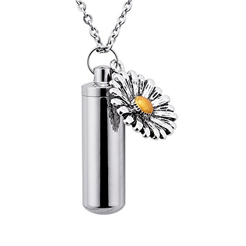 BY Cylinder Cremation Ashes Urn Necklace Memorial Pendant Keepsake Keychain Stainless Steel Ashes Jewelry BY Cylinder Cremation Ashes Urn Necklace Memorial Pendant Keepsake Keychain Stainless Steel Ashes Jewelry