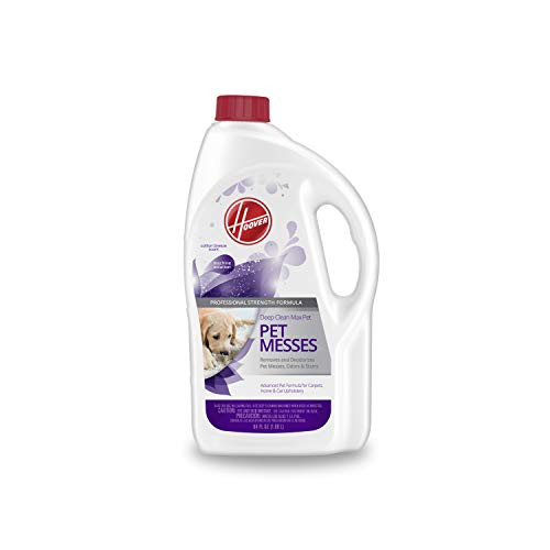 Hoover Max Deep Cleaning Carpet Shampoo- Concentrated Machine Cleaner Solution for Pets- 64 oz Formula- AH30821- White