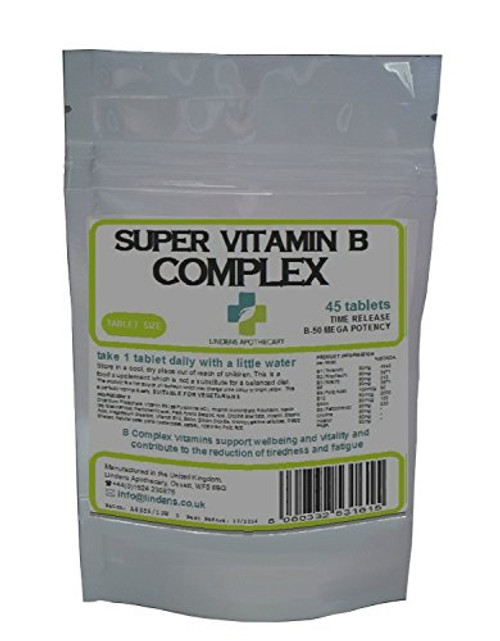 Super Vitamin B Complex Tablets -with probiotic- - High Potency- 90 Tablets