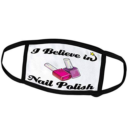 3dRose Dooni Designs I Believe in Designs - I Believe in Nail Polish - Face Covers -fc_105384_3-