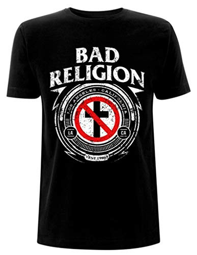 Bad Religion 'Badge' T-Shirt -2 Extra Large- Black