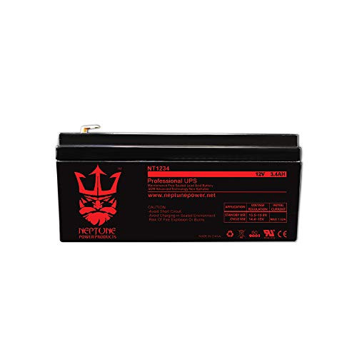 Neptune 12V 3.4Ah NT-1234 Rechargeable SLA Sealed Lead Acid Battery Neptune 12V 3.4Ah NT-1234 Rechargeable SLA Sealed Lead Acid Battery