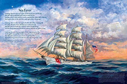Picture Peddler Sea Fever Educational Ships Boats Classroom Chart Print Poster 24x36