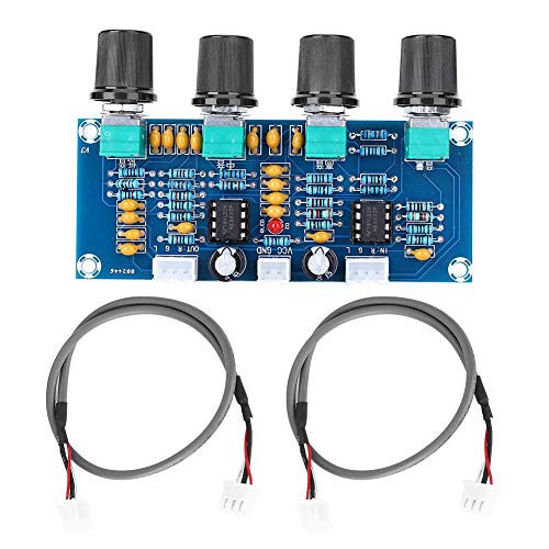 Audio Amplifier- Digital Power Amplifier Board- XH-A901 Preamplifier Parts- DC 12-24V- with 2-Sound-Channel High Medium Bass Adjustment and Cable- for Power Amplifier Audio Amplifier- Digital Power Amplifier Board- XH-A901 Preamplifier Parts- DC 12-24V- with 2-Sound-Channel High Medium Bass Adjustment and Cable- for Power Amplifier