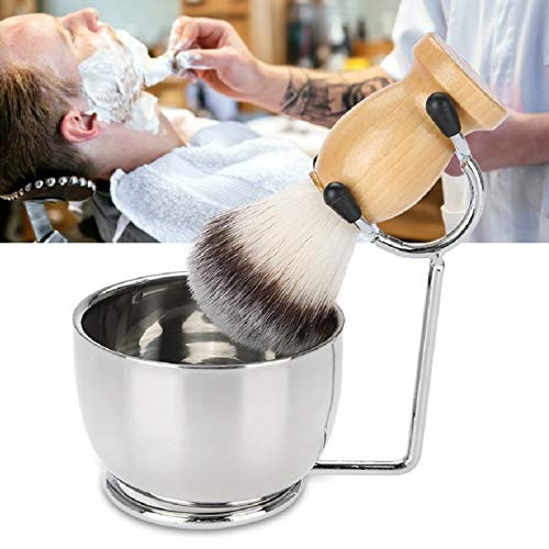 Men's Beard Shaving Set- Professional Stainless Steel Soap Bowl Plus Shaving Frame Stand Plus Hair Shaving Brush Mustache Shaving Tool Shaving Brush Kit Shaving Cleaning Tool - Best Gift for boy friend Dad Men's Beard Shaving Set- Professional Stainless Steel Soap Bowl Plus Shaving Frame Stand Plus Hair Shaving Brush Mustache Shaving Tool Shaving Brush Kit Shaving Cleaning Tool - Best Gift for boy friend Dad
