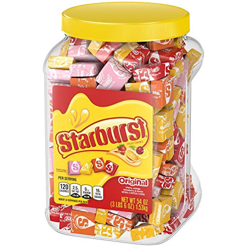 Starburst Mars Candy Original Fruit Chew- Party Size Jar candy- 54 Ounce -22592-