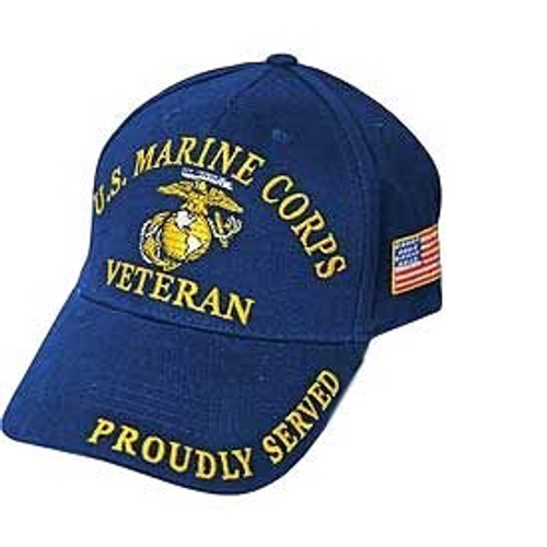 FindingKing U.S. Marine Corps Veteran Proudly Served Hat Cap Black FindingKing U.S. Marine Corps Veteran Proudly Served Hat Cap Black