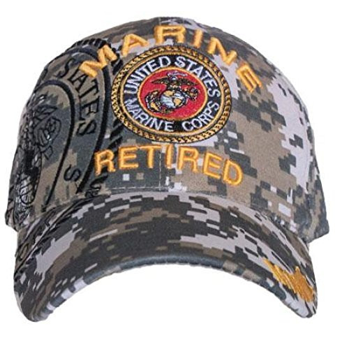 RFCO ACU Digital Camo USMC Marines Marine Retired Veteran Baseball Hat Cap
