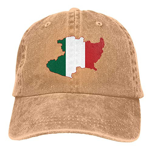 QNCNWI Michoacan Map with Mexican Flag Sports Denim Cap Adjustable Snapback Casquettes Unisex Plain Baseball Cowboy Hat Black