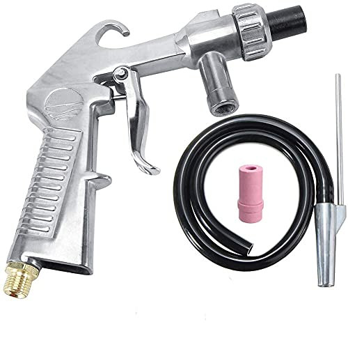 Sand Blaster Gun Kit Blasting Set Sandblaster Gun Nozzle Tube Rust Remove Abrasive Sand Blasting for Sandblast Cabinets Sand Suction Pipe
