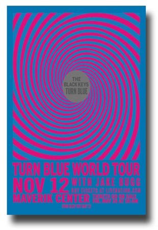 The Black Keys Poster - Concert Promo Flyer Turn Blue Tour