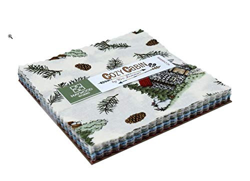 Cozy Cabin Charm Pack 42 5-inch Squares by Kris Lammers for Maywood Studio