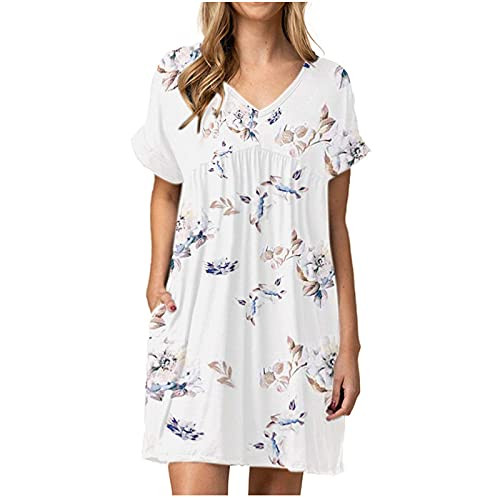 Womens Butterfly Print Maxi Dress Striped Flowers Tank Long Dress Deep V Neck Sleeveless Beach Maxi Dresses White
