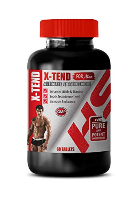 Men Testosterone Supplement - X-TEND for Men - ALTIMATE Enhancement - tongkat ali and maca l-arginine - 1 Bottle 60 Tablets