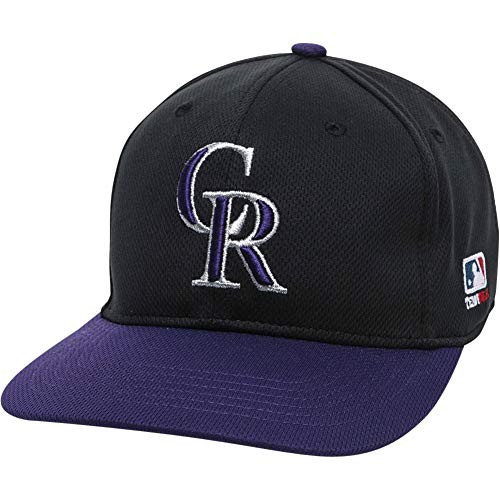 2013 Youth FLAT BRIM Colorado Rockies Alternate Black/Purple Hat Cap MLB Adjustable